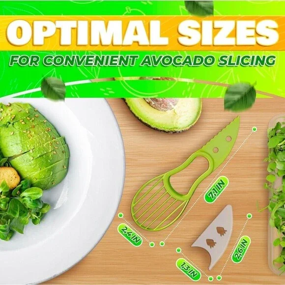 3 Pack - 3 In 1 Avocado Slicer, Avocado Scooper, Avocado Cutter - Picture 3 of 10
